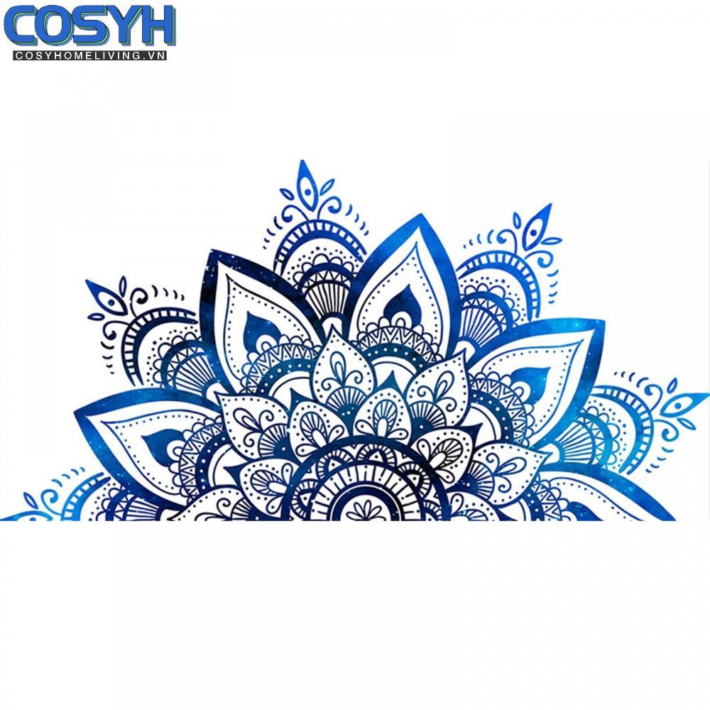 <cosyh>Creative Mandala Lotus Vinyl Sticker Zen Decor Decals for Home Room Decoration