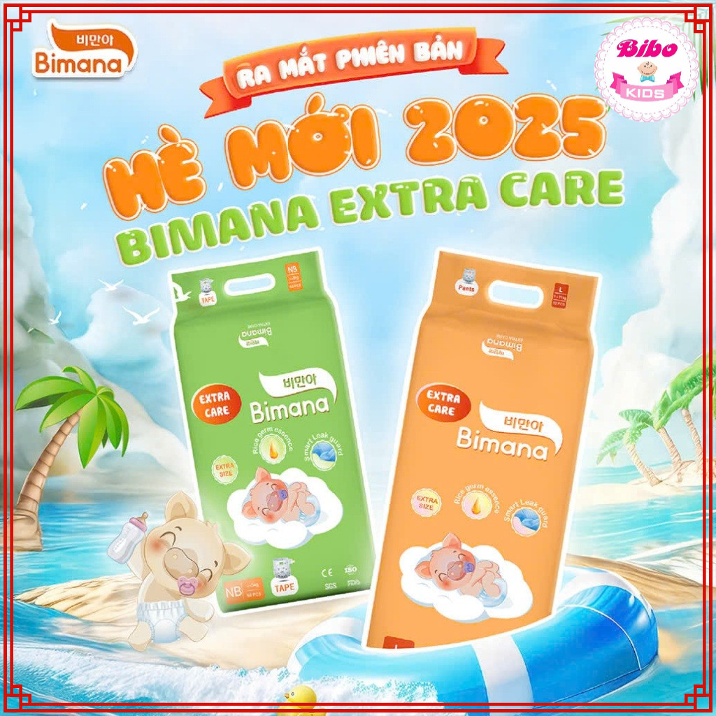 Tã/Bỉm Dán/Quần BIMANA EXTRA CARE Thấm Hút Tốt, Đủ Size Thấm hút tốt