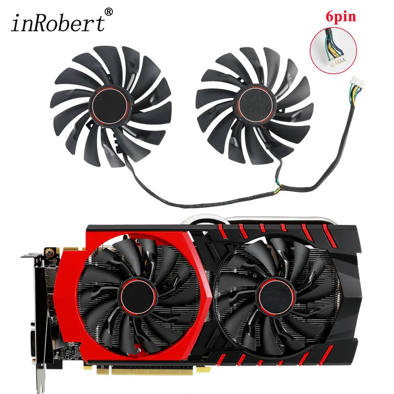 Quạt Thay Thế Card Đồ Họa Cho MSI GTX 970 GAMING 95MM PLD10010S12HH 6Pin GTX970 Card Đồ Họa Quạt Làm