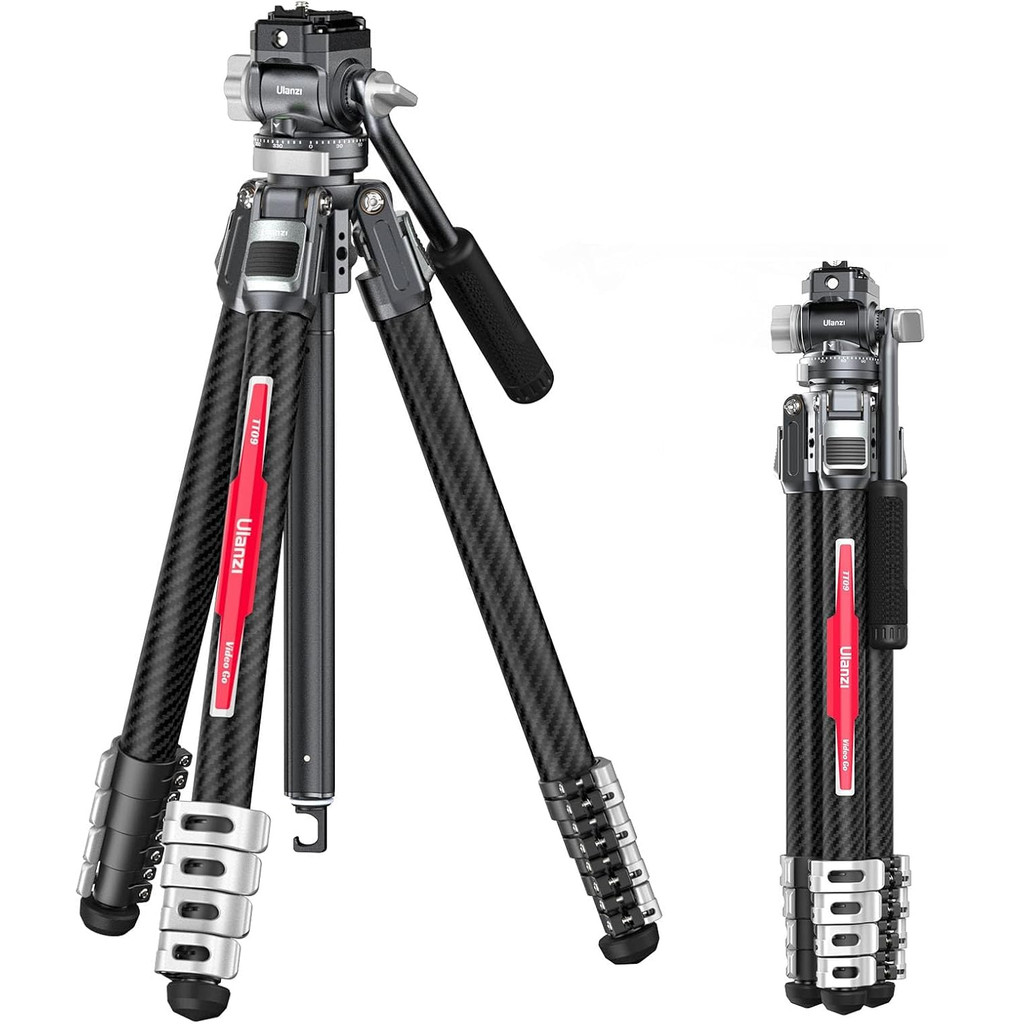 Tripod máy ảnh carbon Ulanzi T067GBW1 F38 / Hỗ trợ thả nhanh, đầu bi xoay 360°  
Có thể điều chỉnh 5