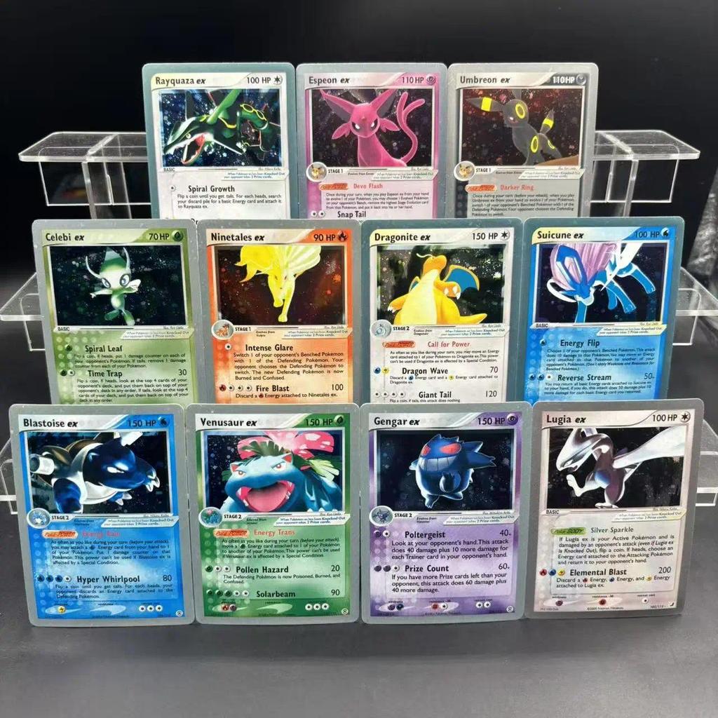 Pokemon DIY PTCG Bộ Sưu Tập Thẻ XY Espeon Gengar Chraizard Mewtwo EN Tự Làm Thẻ Đơn Trò Chơi Cổ Điển