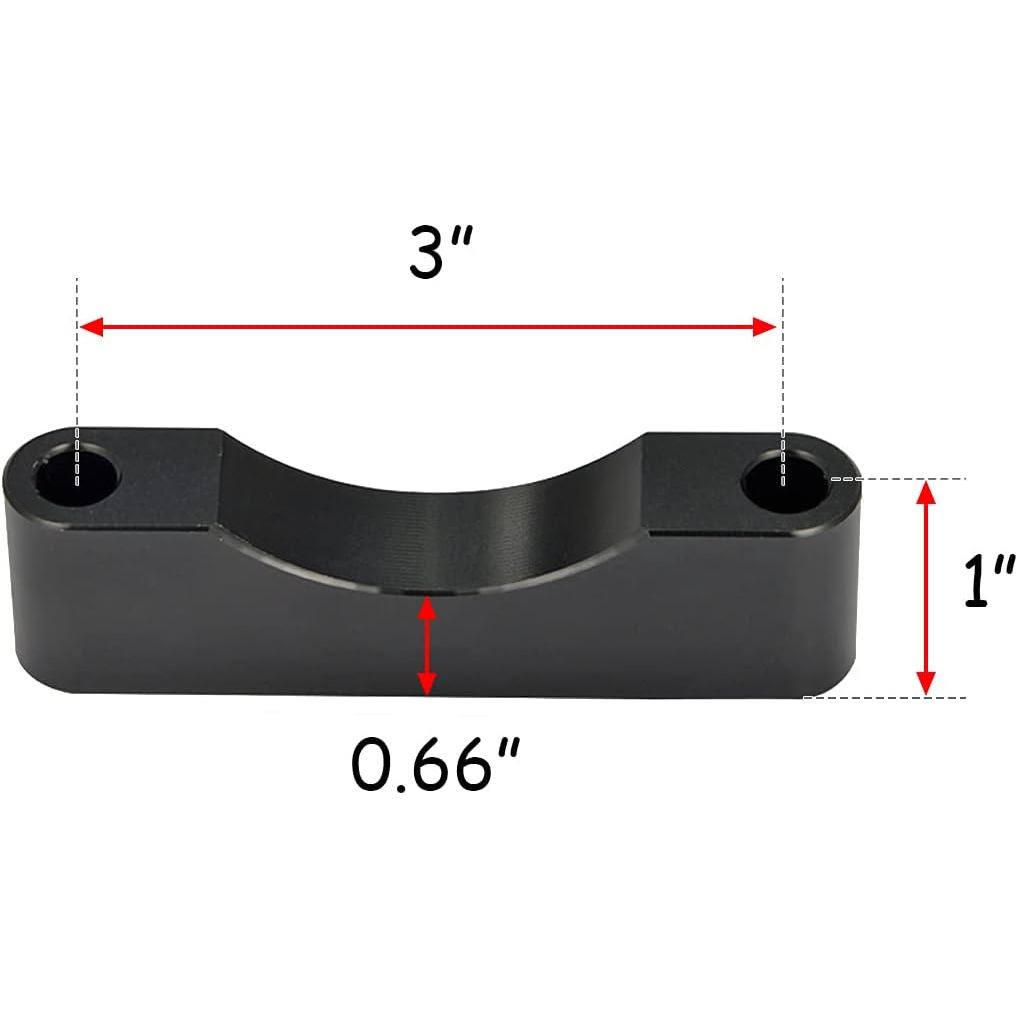 Bộ giá đỡ miếng đệm chắn bùn phía trước màu đen Fit 21 '' 23 '' 26 '' Fender Tương thích với Harley 