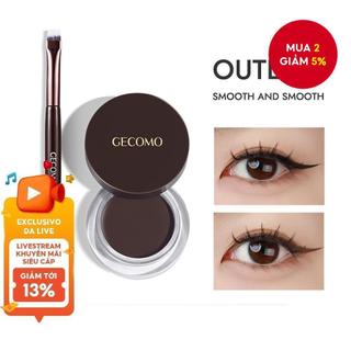  Kem Gel kẻ mắt mờ lâu trôi GECOMO Gel kẻ mắt chống thấm nước khô nhanh 