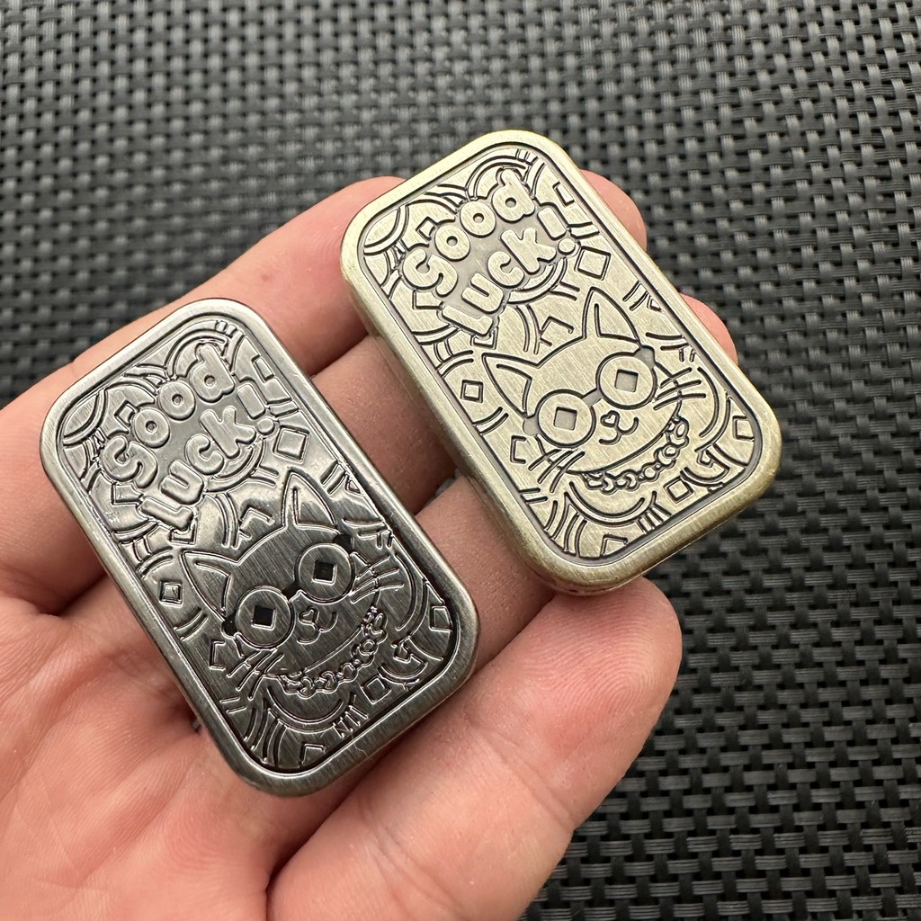 Lucky Cat EDC Fidget Toy Metal Click Coin Slider - Trang chi tiết sản phẩm Shopee