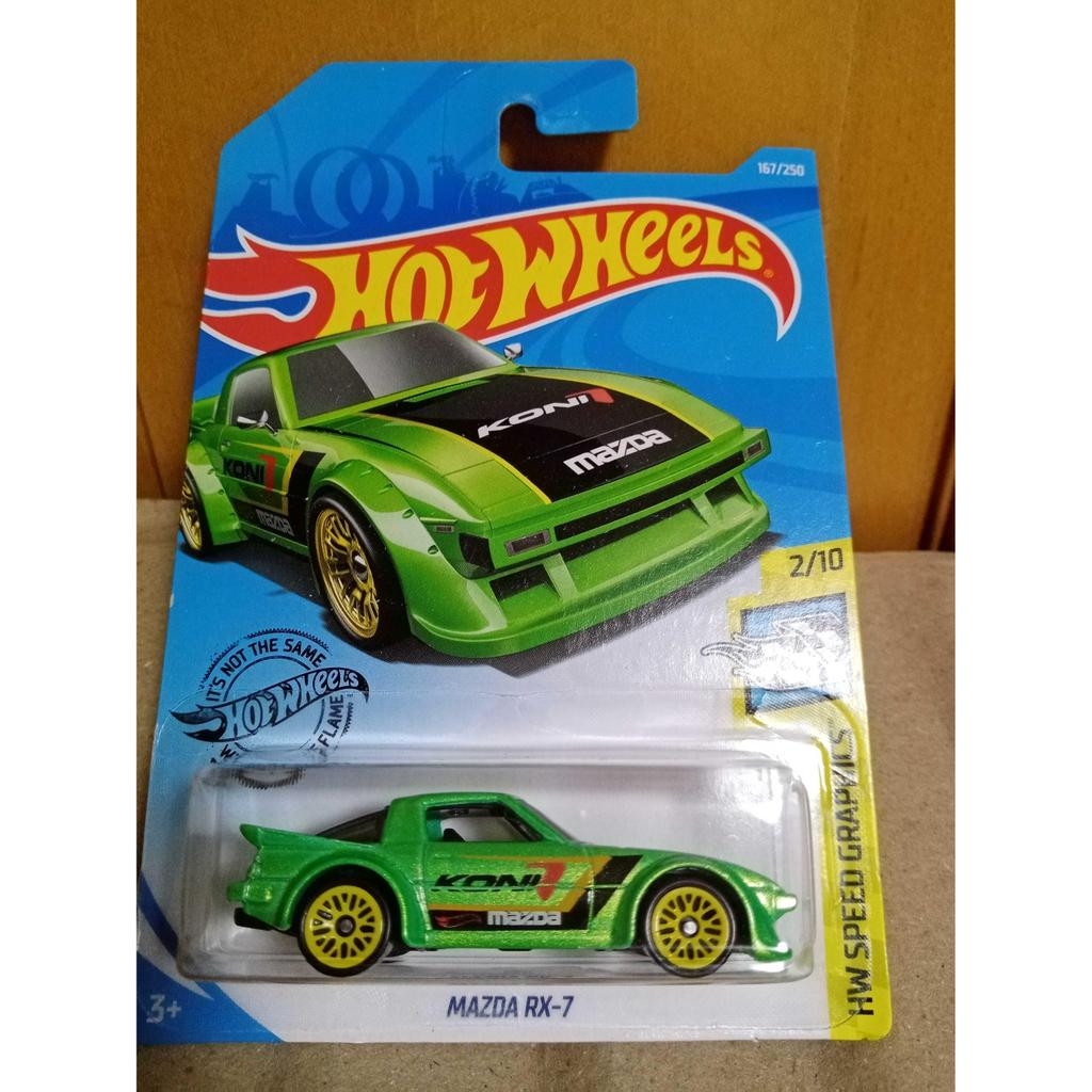 2019 Hot Wheels Hot Little Xe thể thao MAZDA RX-7 167 / 250 (S12)