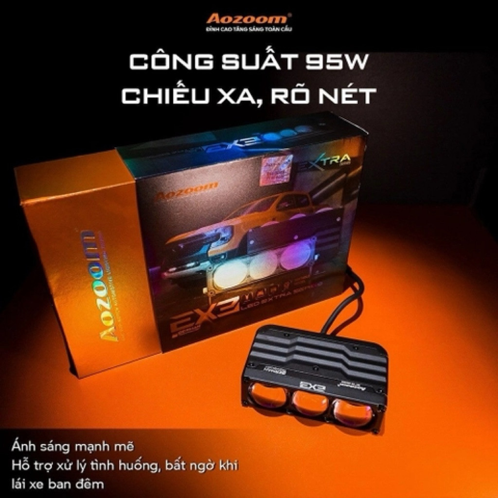 Đèn Bi Led Trợ Sáng AOZOOM EX3 Chính Hãng New 2026