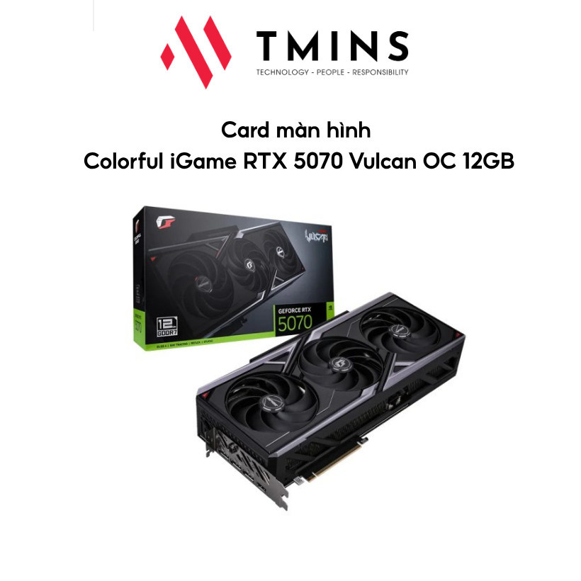 Card màn hình Colorful iGame RTX 5070 Vulcan OC 12GB - Hàng chính hãng