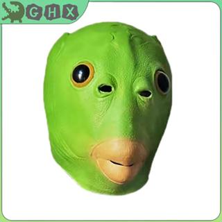  Mới Halloween Xanh Đầu Cá Quái Vật Mặt nạ Đồ Chơi Điêu Khắc Cát Chơi Lạ Xanh Đầu Cá Bao Tốt 