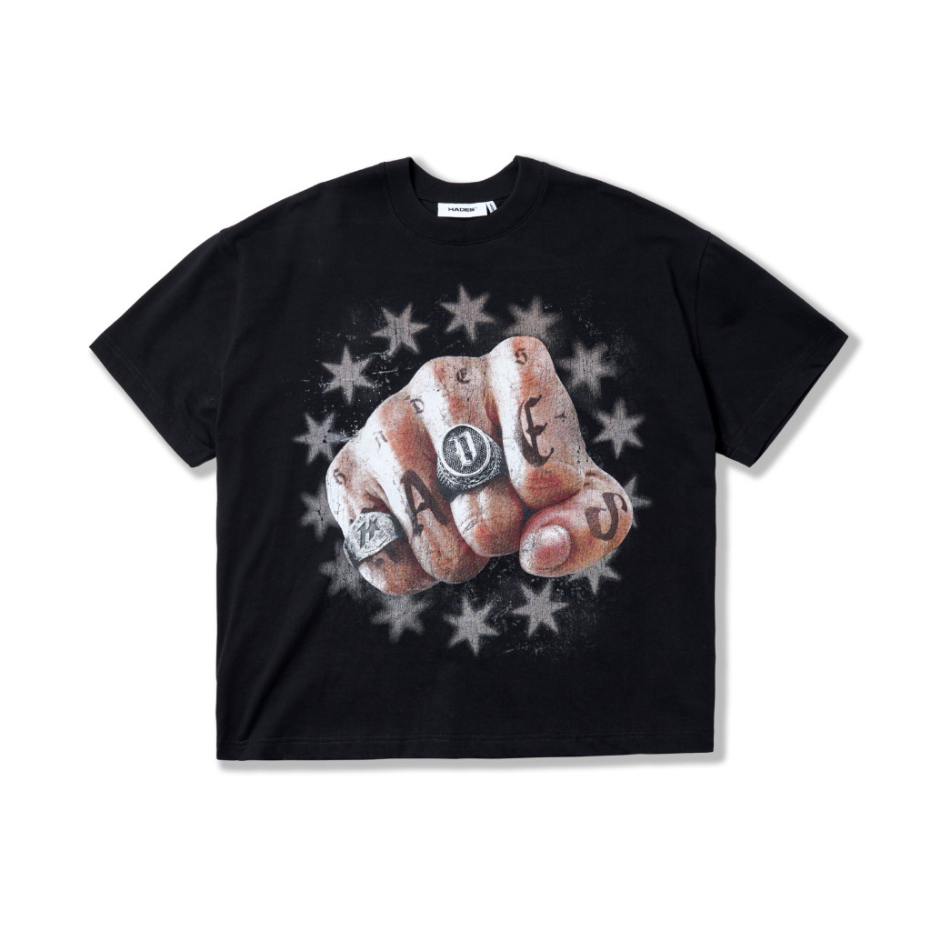 HADES VALOR GRIP BLACK TEE 100 Cotton - HADES Brand Chính Hãng