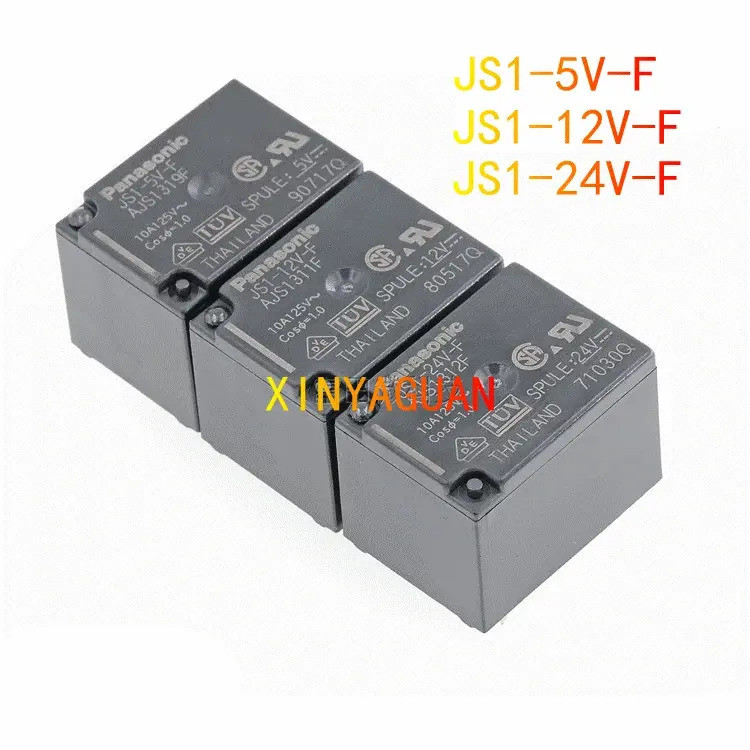 10 Chiếc Rơle nguồn gốc JS1-5V-F AJS1319F JS1-12V-F AJS1311F JS1-24V-F AJS1312F 5pin 10A125V có thể 