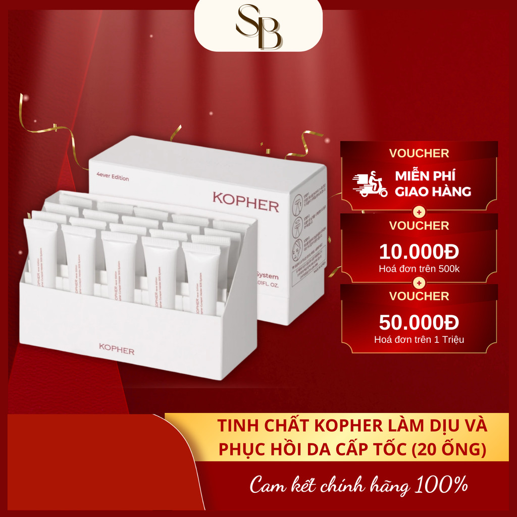Tinh Chất Phục Hồi Da Cấp Tốc Kopher Curepair Melder SOS System Làm Dịu Da (20 ống/hộp)