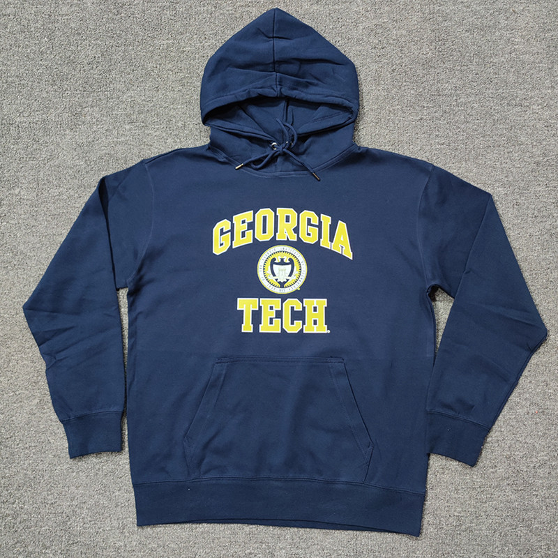 Áo Khoác Unisex Quá Khổ Georgia Tech, Chất Liệu Cotton Cao Cấp, Thích Hợp Dạo Phố Hàng Ngày