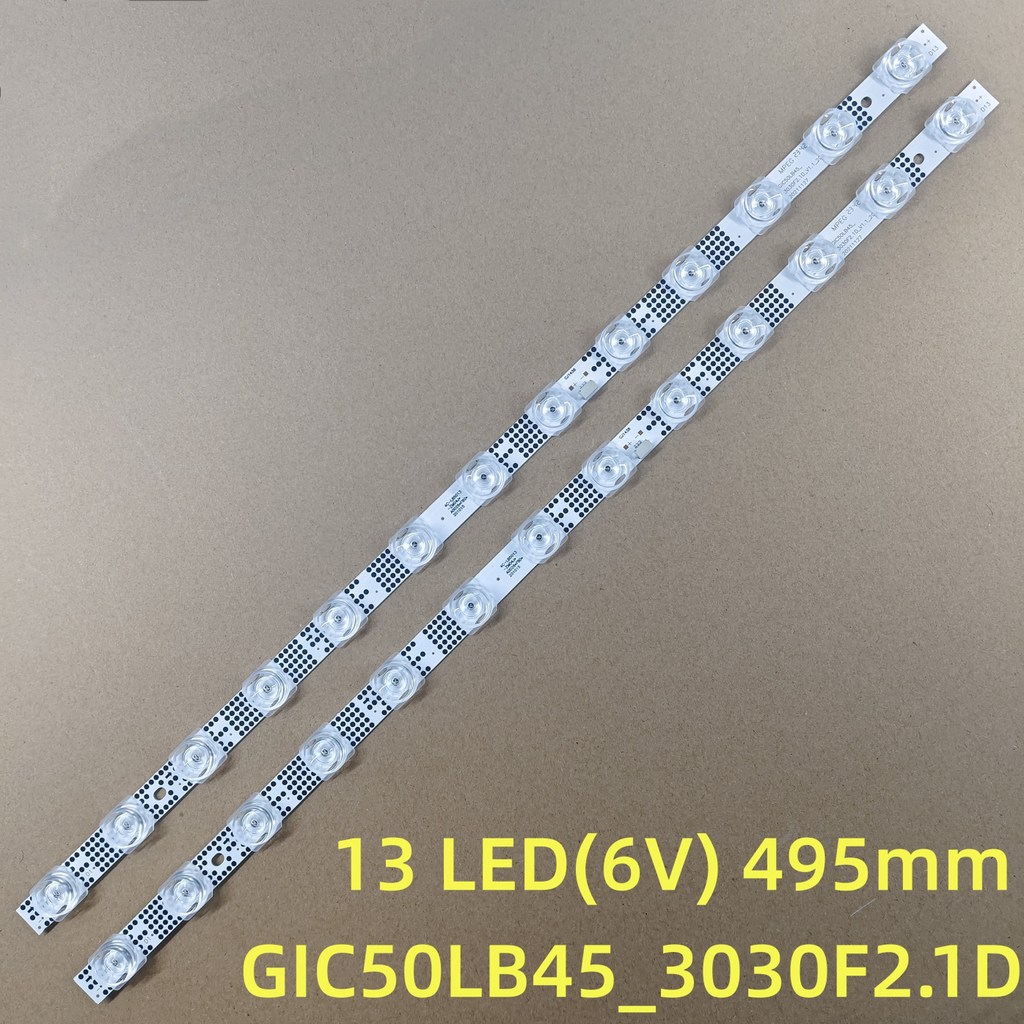 (MỚI) TCL TV LED BAR 50P615 50P618 50P725 50G61 50G63 BỘ MỚI 100% 2 BARS 13 BALLS 6V LENGTH 49.5cm 4