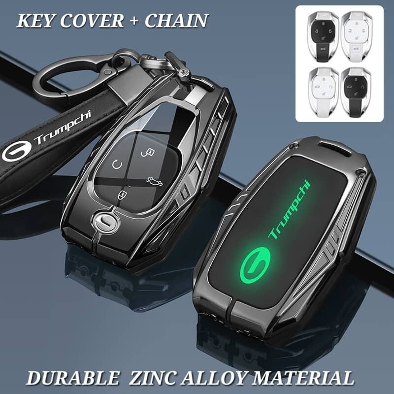 Silicon Dạ Quang Hợp Kim Kẽm Chìa Khóa Ô Tô Thông Minh Fob Bao Dây Xích Từ Xa Vỏ Giá Đỡ Móc Khóa Cho