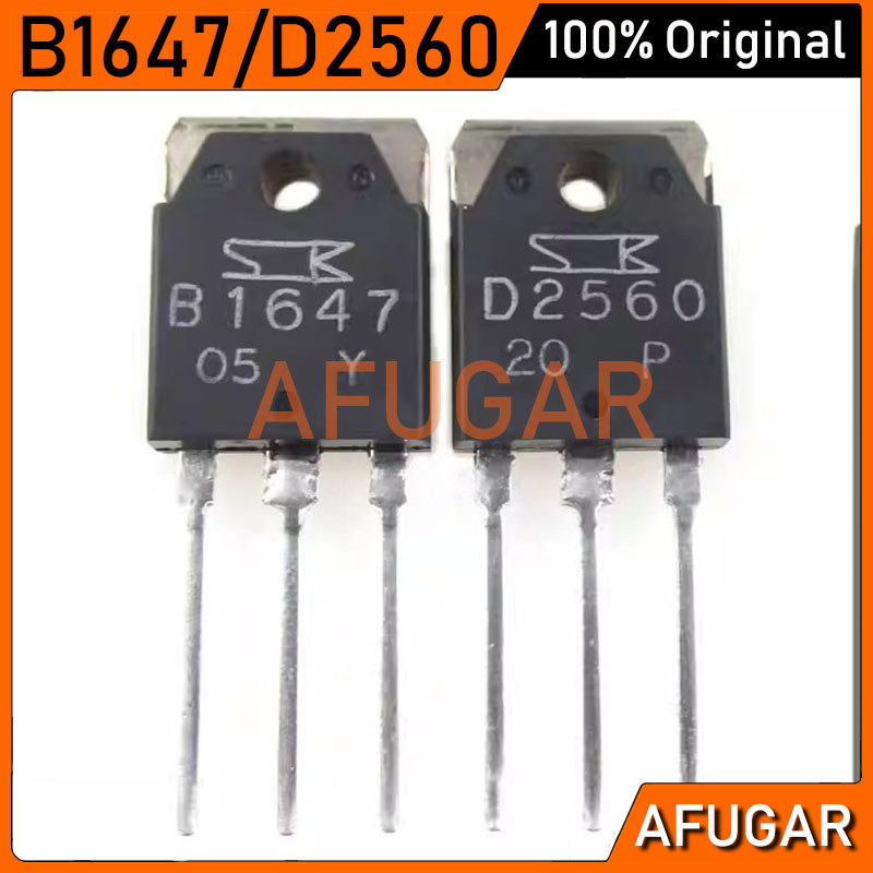 2 Cặp Chính Hãng 2SB1647 2SD2560 TO3P (2 Chiếc B1647 + 2 Chiếc D2560) TO-3P Transistor Đảm Bảo Chất 