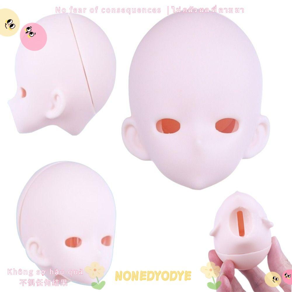 NONEDYODYE 1 / 4 BJD Anime Headsculpting, Da trắng có thể mở được Bjd Baby Head, Phụ kiện Bjd Anime-