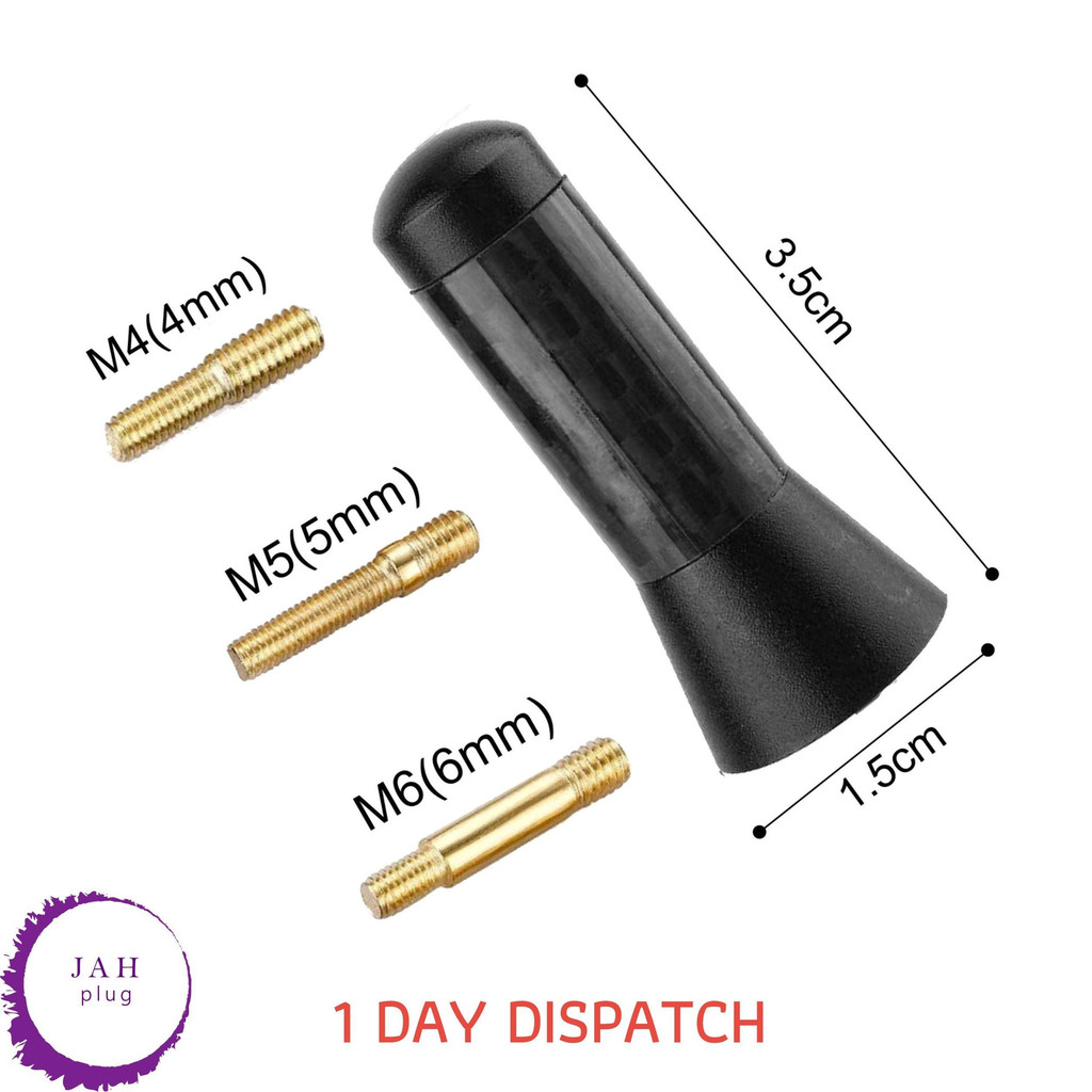 35mm STUB XE ANTENNA FITS VW LUPO, VW UP, VW POLO 6N 6N2 9N 9N3 6R 6C GTI