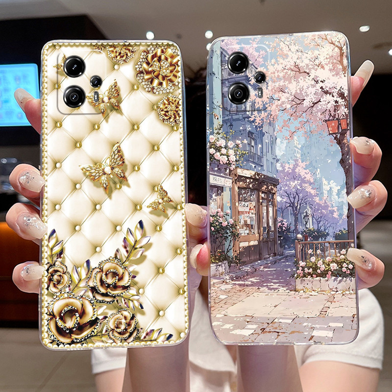 Ốp Điện Thoại Cho Motorola Moto G13 / Moto G23 Mềm TPU Trong Suốt Vỏ Đèn Thỏ Hợp Thời Trang Vỏ Chống