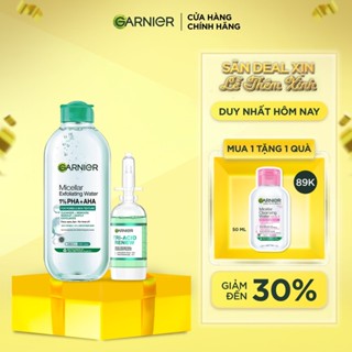  Bộ đôi serum thế hệ mới giúp da sáng hơn láng hơn khỏe hơn và nước tẩy trang tẩy tế bào chết 20ml x 400ml 