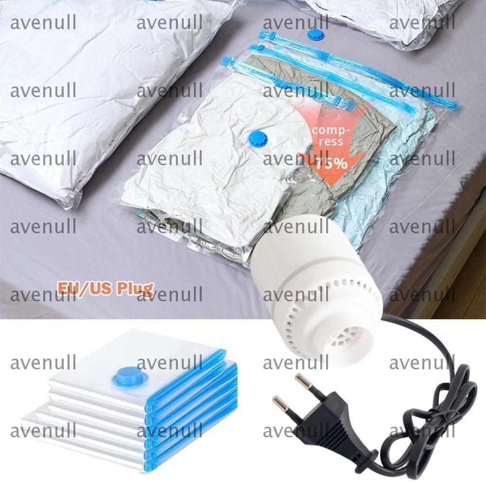 Máy hút túi nén AVENULL, Máy hút chân không điện cắm EU / US tiết kiệm không gian, Máy bơm hút không khí di động bền bỉ Du lịch tại nhà