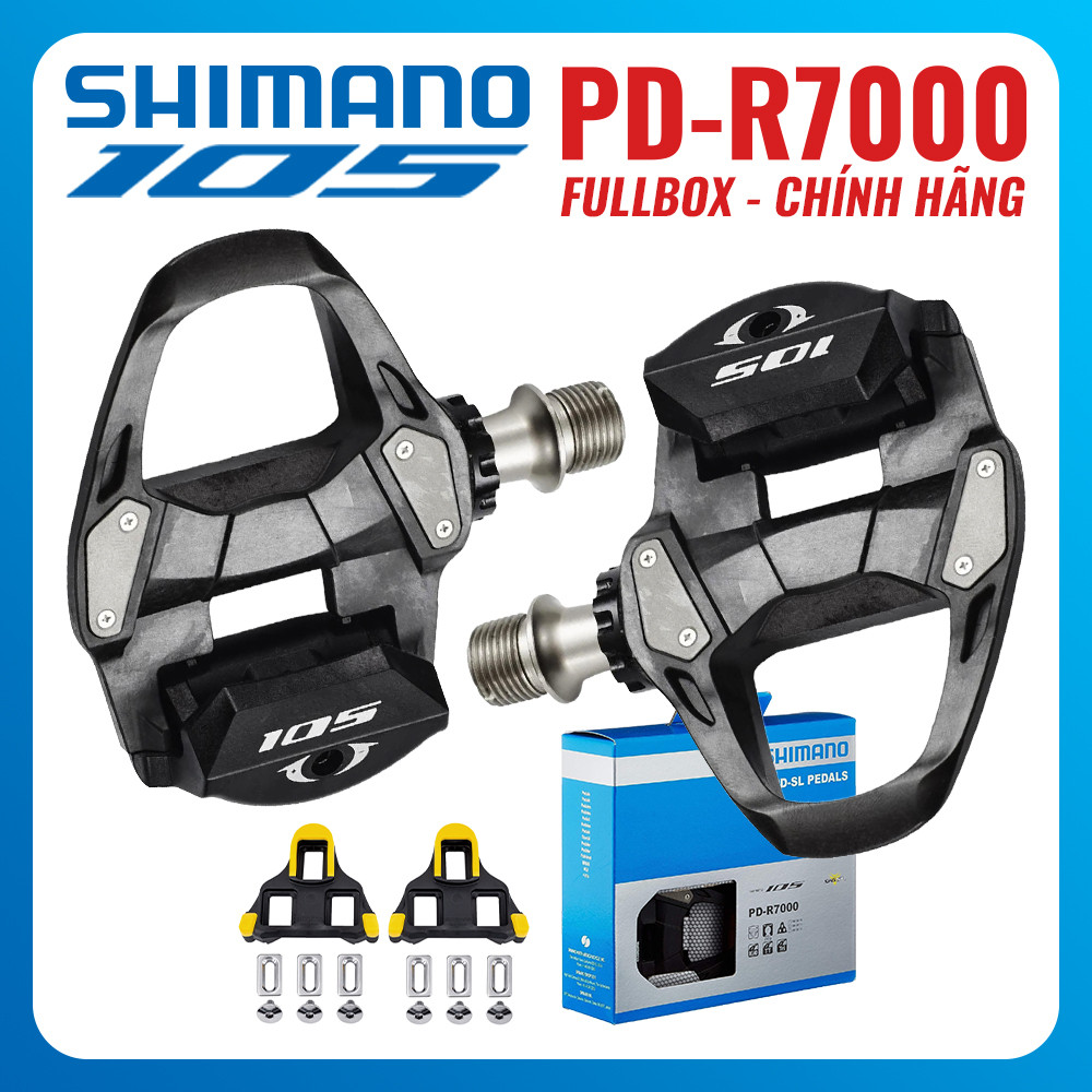 Pedal Can Road SHIMANO 105 R7000 KÈM CLEAT - CHÍNH HÃNG