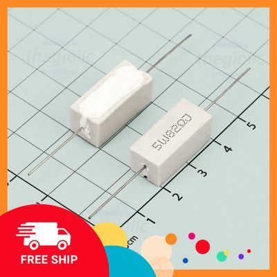 [10 Cái]- Điện Trở Sứ 82 Ohm 5W 5%