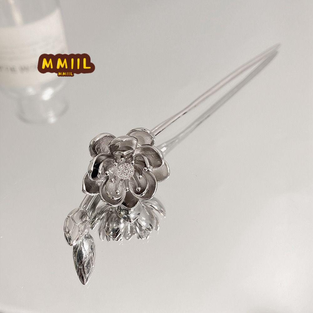 HIFUN Kẹp Tóc Nữ Phong Cách Trung Hoa Cổ Điển - Hình Dạng Mũ Sen Và Hoa