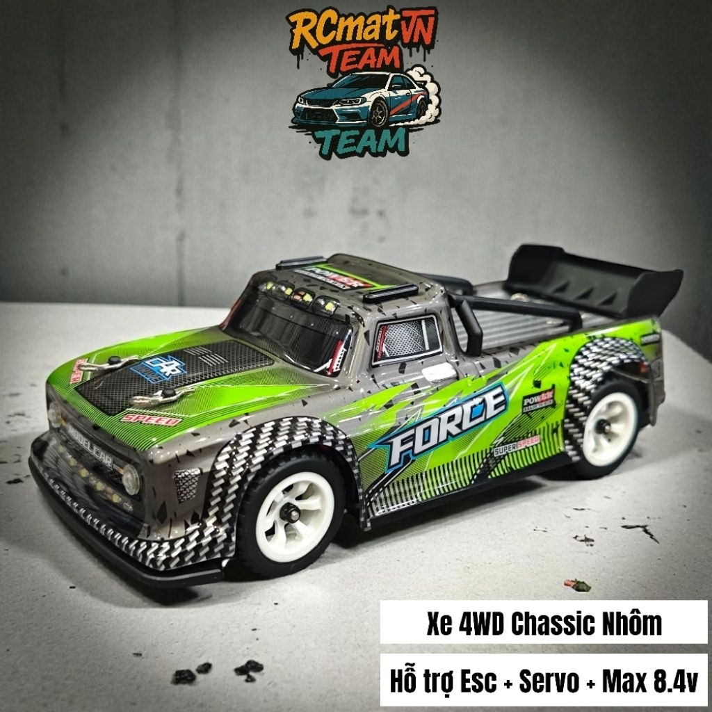 Xe điều khiển WLtoys 284131 / 284010 mini 1/28 – Bản nâng cấp – động cơ mạnh – khung kim loại – chạy