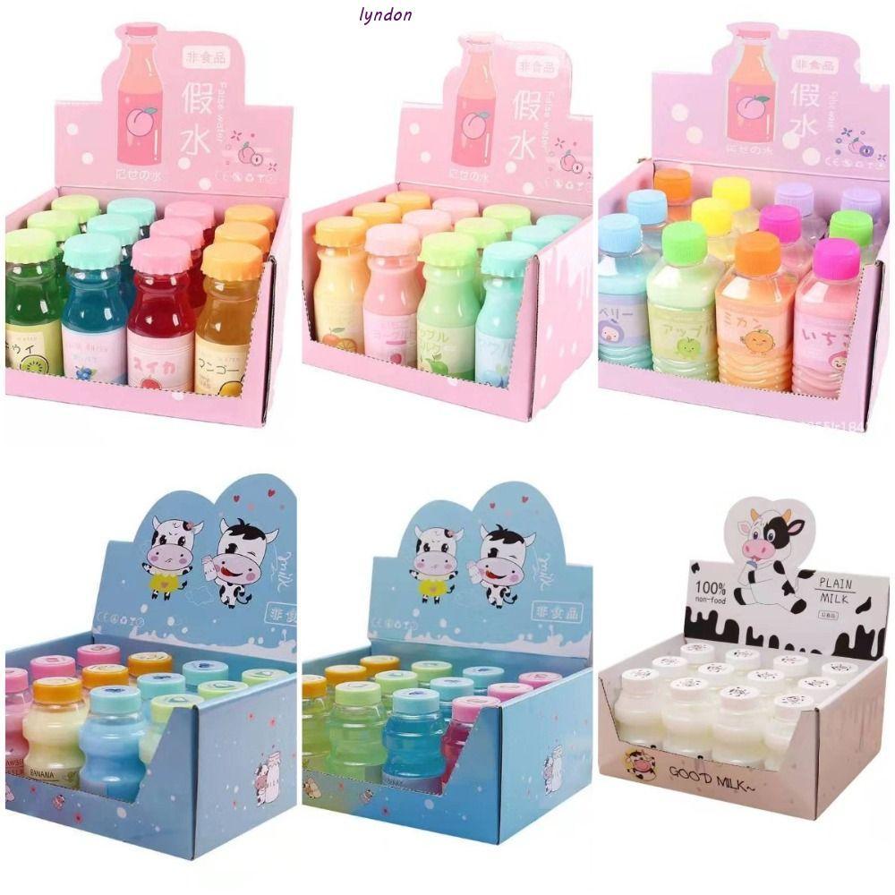 Bộ Slime trong suốt LYNDON, Slime có mùi thơm mềm mại, Slime mềm trong suốt tương tác DIY Fluffy Sli