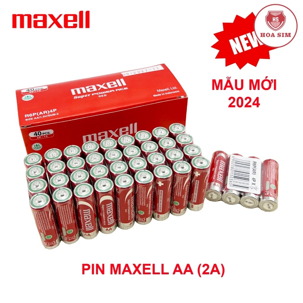 Hộp Pin Tiểu Maxell 2A Carbon Siêu Bền R6P