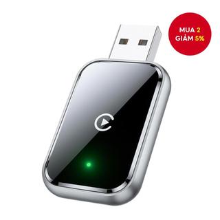 Bộ chuyển đổi tự động CarPlay & Android không dây cho iPhone – Mini Plug & Play Dongle có cáp mở rộng, USB & Type-C, Tích hợp Wi-Fi, Không trễ