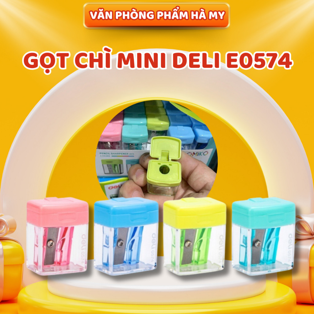 Combo 5 Cái Chuốt Gọt bút chì mini 1 lỗ Deli E0574