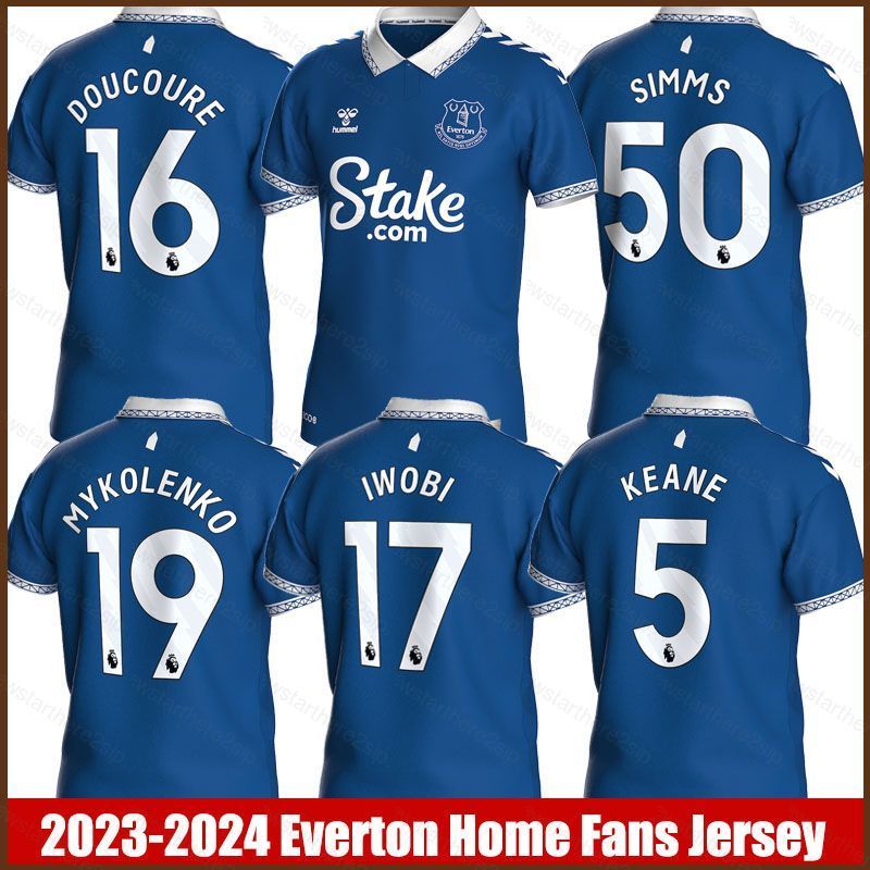 Áo sân nhà Everton polo plus size mùa giải 2023-2024 cho fan hâm mộ