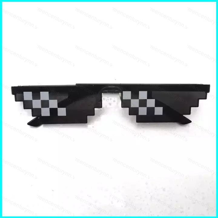 GN Game Minecraft Kính Kính râm Thug Life 8-Bit MLG Kính râm pixel Người chơi Minecraft Halloween NG