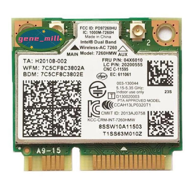 Notebook Tích Hợp Thẻ Không Dây Cho 7260HMW 7260AC 867M Dual Band 5G Thẻ Không Dây BT4.0 Cho 04X6090
