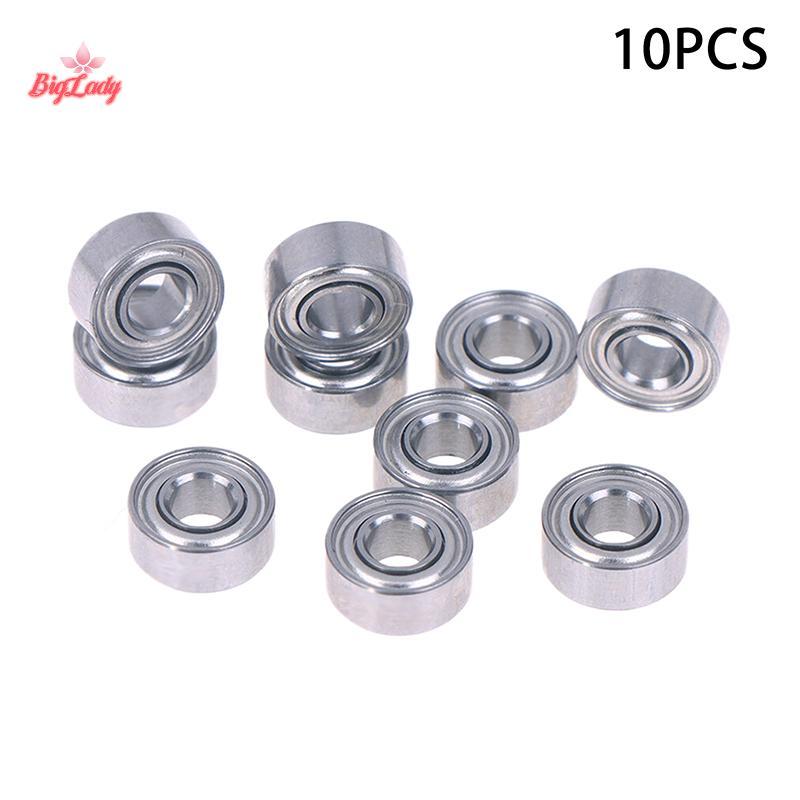 Biglady 10 chiếc 683ZZ 3 * 7 * 3 Mm Vòng bi thu nhỏ Thép Chrome 683 ZZ 2Z 683Z Lỗ khoan bên trong 3m