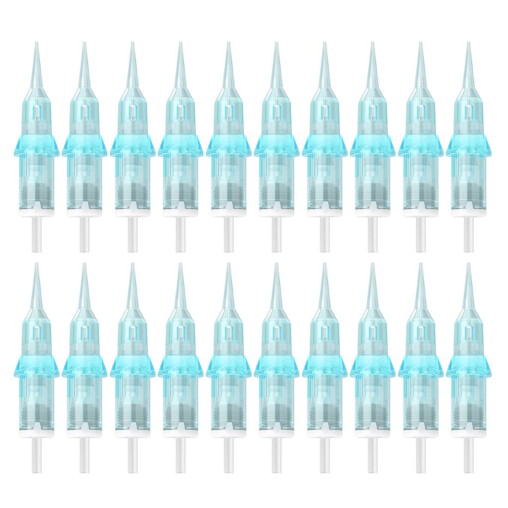 TATELF Tattoo Needles 1RL Tattoo Cartridge Kim 0,25mm 20 CÁI Hộp mực kim lót tròn để xăm trang điểm 