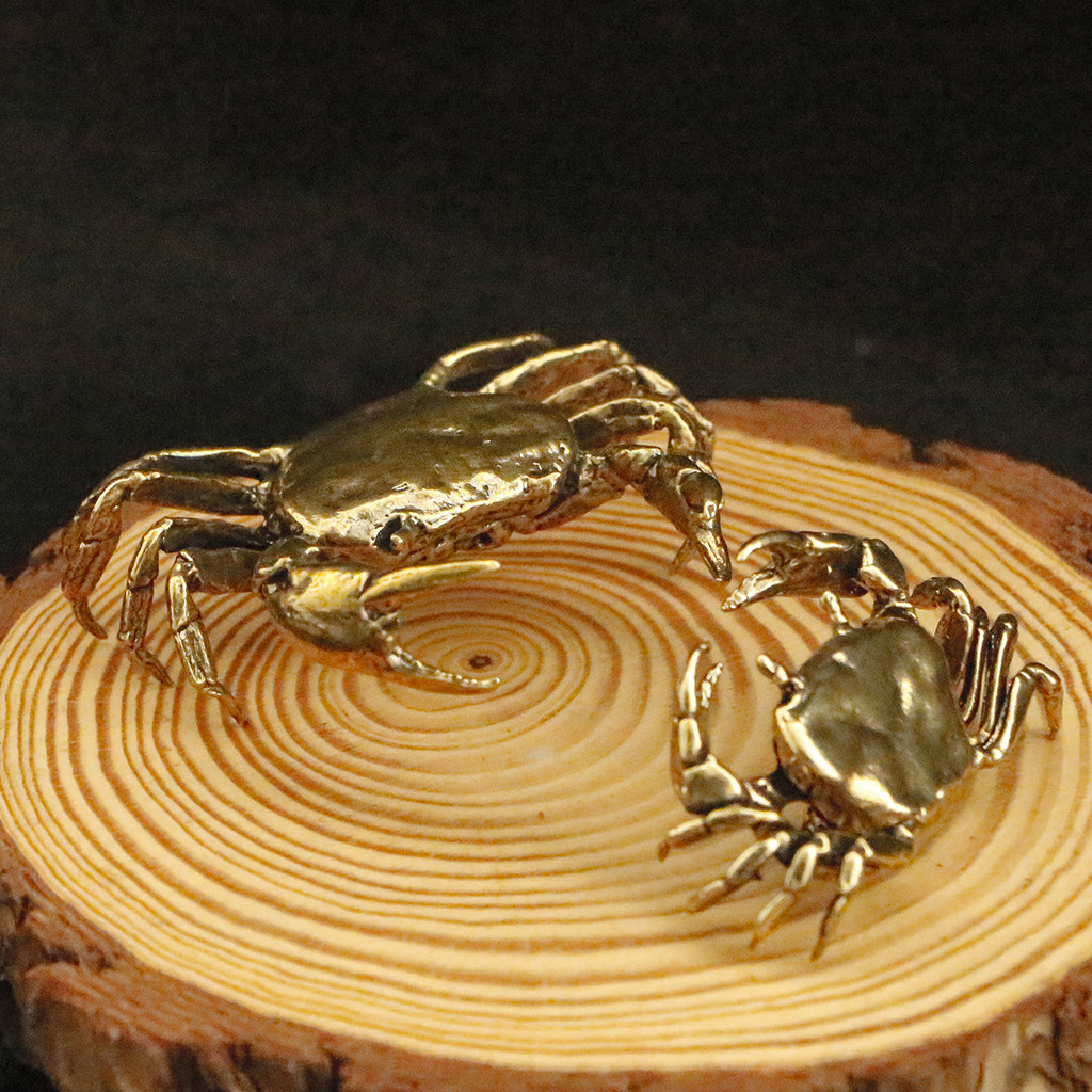 Đồng thau Sáng Tạo Cuộc Sống Biển Cua Đồ Trang Trí Lông Cua Để Bàn Trang Trí Đồng Đồ Trang Trí Thủ C