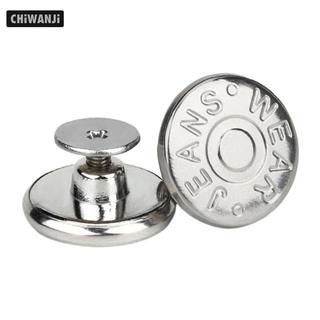 Chiwanji 3 Nút Quần Jean Có Thể Tháo Rời Kích Thước Eo Có Thể Tháo Rời Cho Quần Áo Cao Bồi, Dễ Bảo Quản Và Thoải Mái Khi Mặc