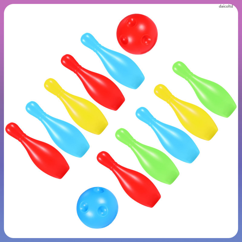 1 Bộ Hộ Gia Đình Trẻ Em Bowling Thú Vị Bowling Đồ Chơi Chống Mài Mòn Bowling Pin daicoltd