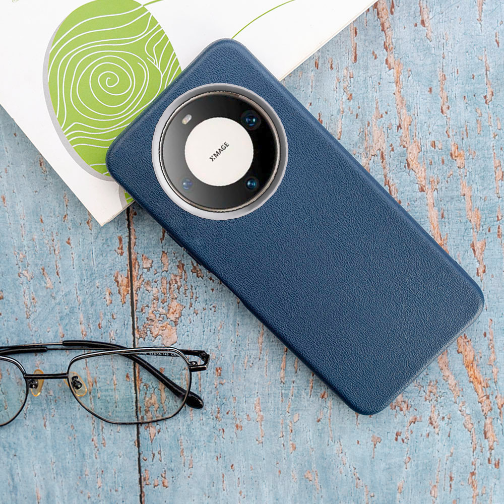 Ốp Điện Thoại Giả Da Cao Cấp Cho Huawei Mate 60 Pro + ALN-AL00 AL80 AL10 AL00 Cao Su Nâng Camera Viề