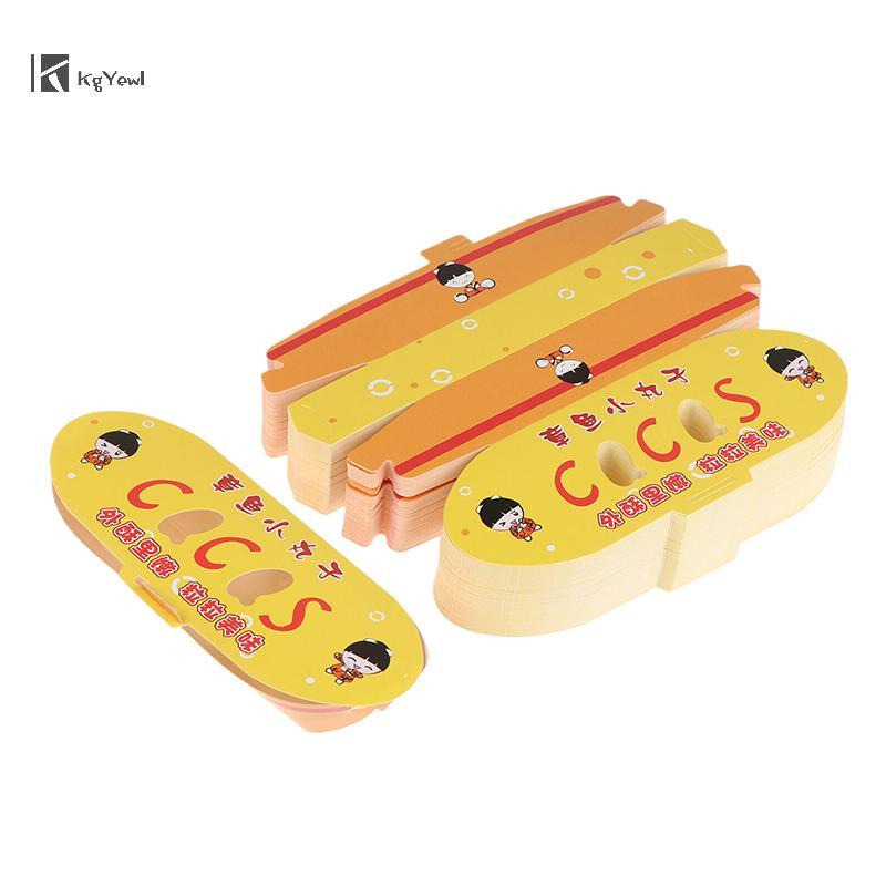 KgYewl 100 Chiếc Hộp Đóng Gói Bạch Tuộc Dùng Một Lần Nhật Bản Thực Phẩm Đường Phố Takoyaki Takeaway 