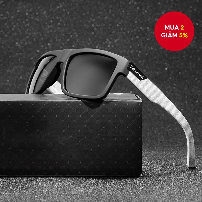 Kính râm phân cực cổ điển dành cho nam đi xe đạp ngoài trời Câu cá & Đi bộ đường dài Quà tặng màu đen