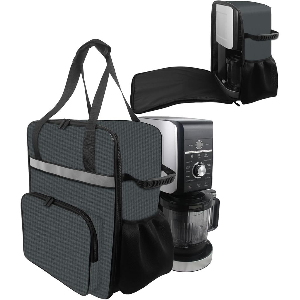 Túi đựng cho máy làm kem Ninja CREAMi, Máy làm kem đông lạnh ngoài trời di động Hộp đựng túi du lịch