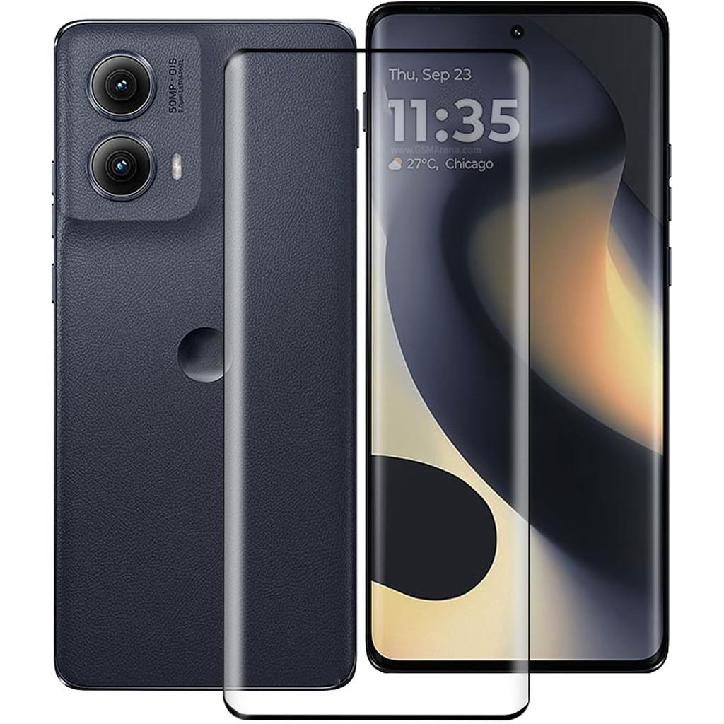 Dành cho Motorola Edge 2024 Tấm bảo vệ màn hình Kính cường lực, KJYFOANI [1 Gói] Trong suốt cao [Độ 