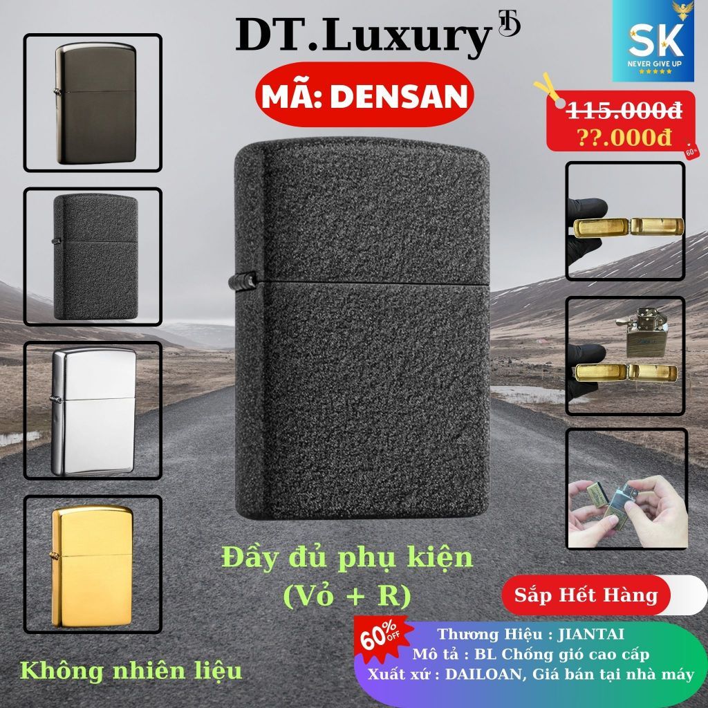 Vỏ Jippo Độc Lạ (M-DSan) Chất liệu Đồng Thau (Không Bao Gồm Nhiên Liệu)
