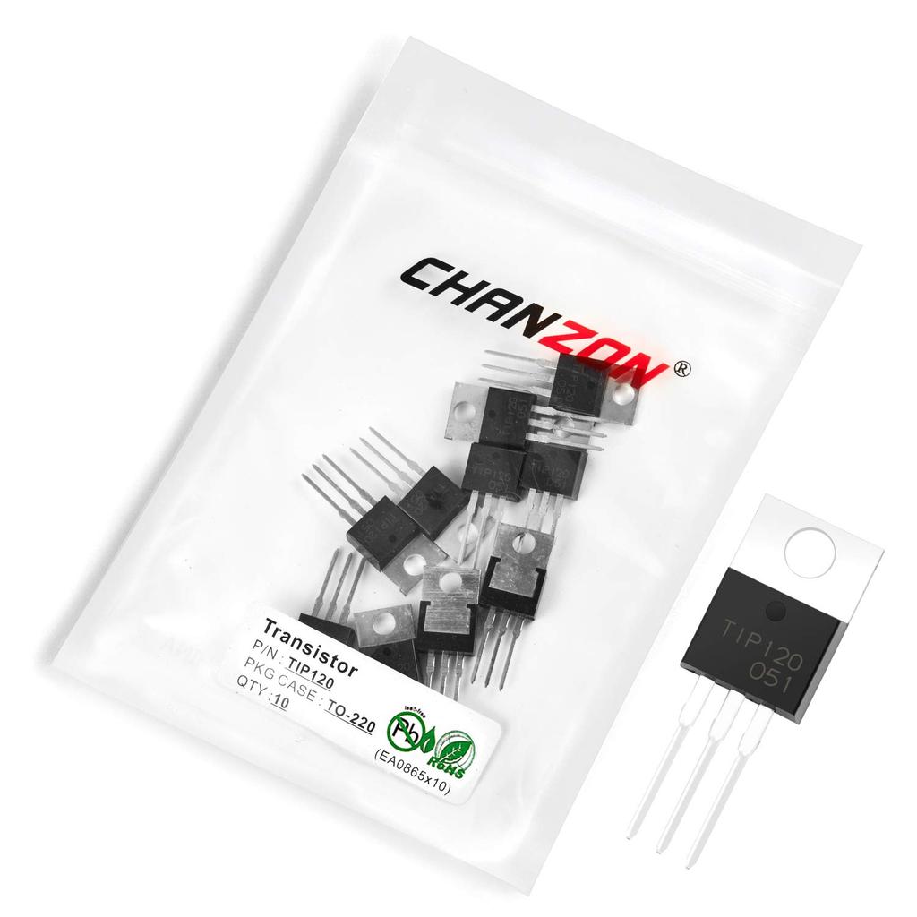 Chanzon TIP120 TO-220-3L NPN Darlington Power Transistor (Gói 10 chiếc)