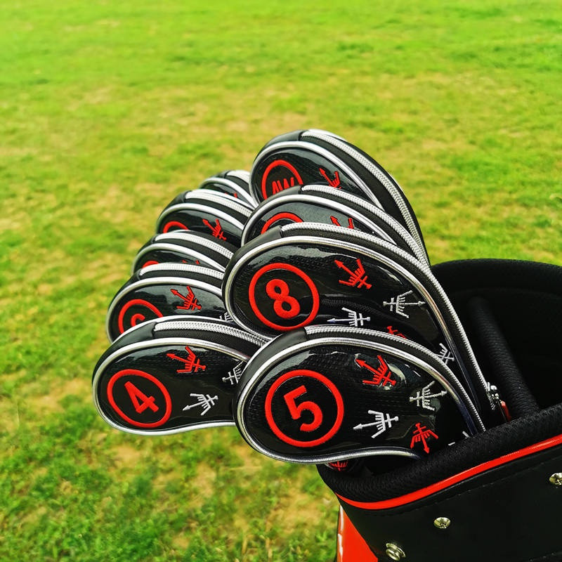 George spirut Golf Club Cover Iron Set Ball Head Cap George Iron Cover Iron Cover Golf Supplies GT06