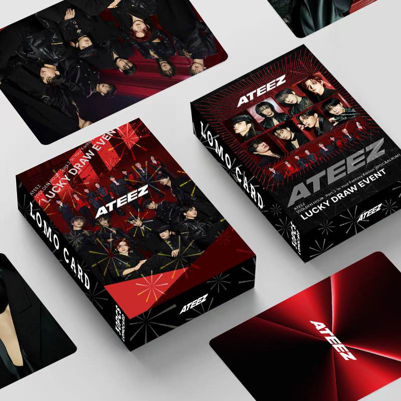 30 chiếc ATEEZ In Your Fantasy LUCKY DRAW SỰ KIỆN Lomo Cards BP Jump TWICE S.COUPS Bưu thiếp SEVENTE
