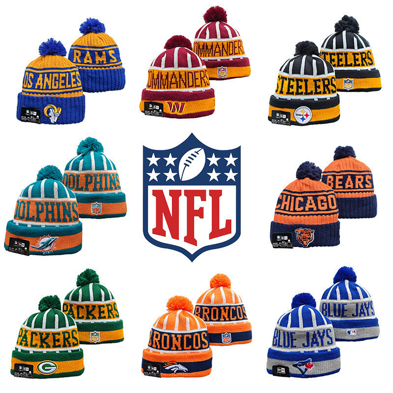Packers Steelers Broncos Beanies Mũ dệt kim thêu Mũ len mùa đông Gorro